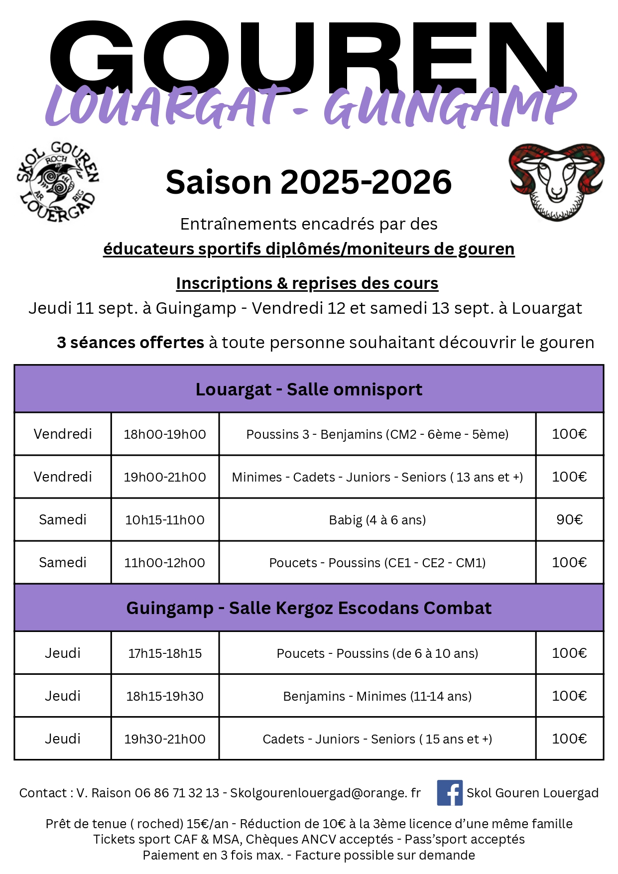 LOUERGAD Flyer rentrée 2025 2026