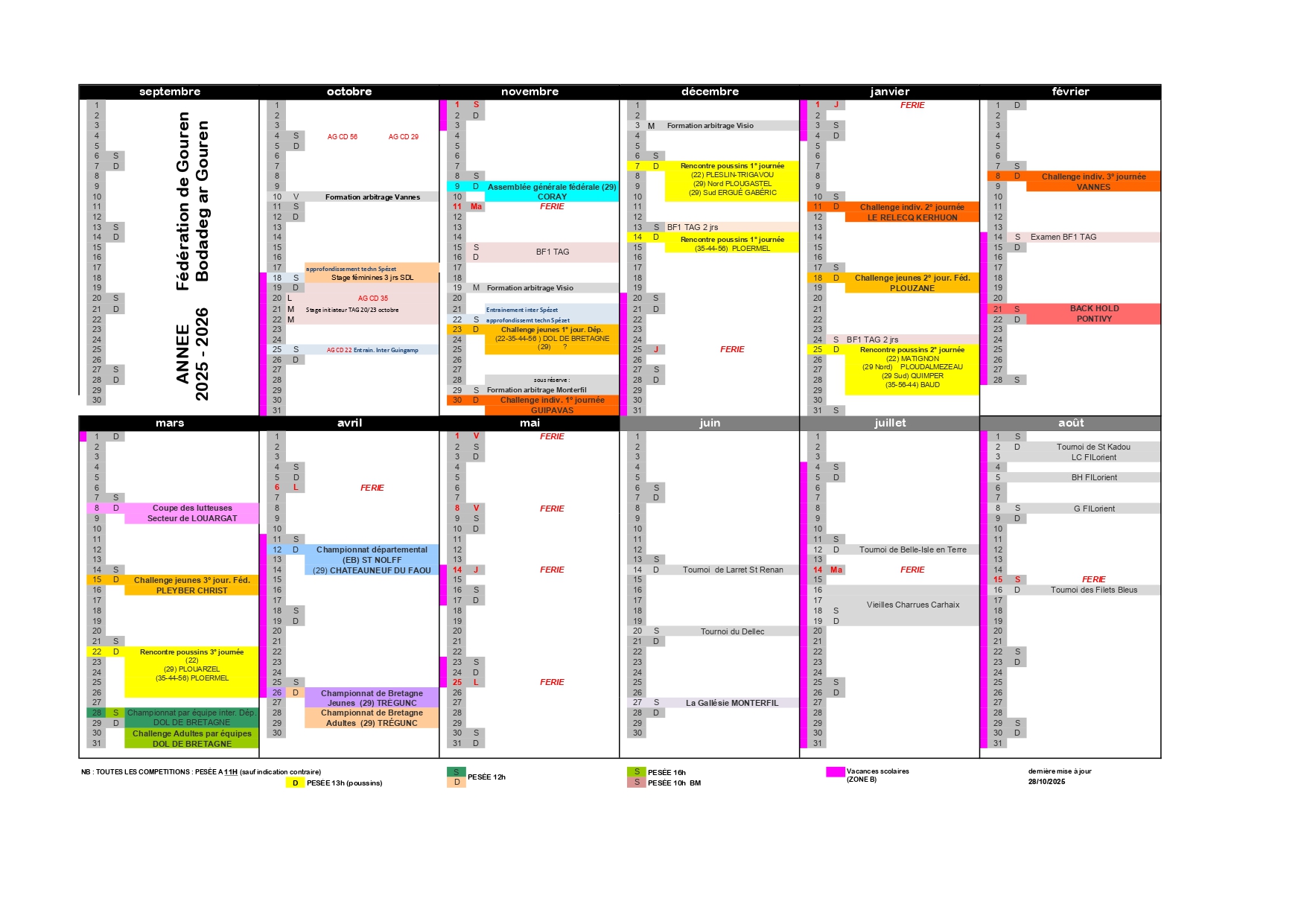 calendrier 2025 2026 MàJ 28 10 25 avec formations