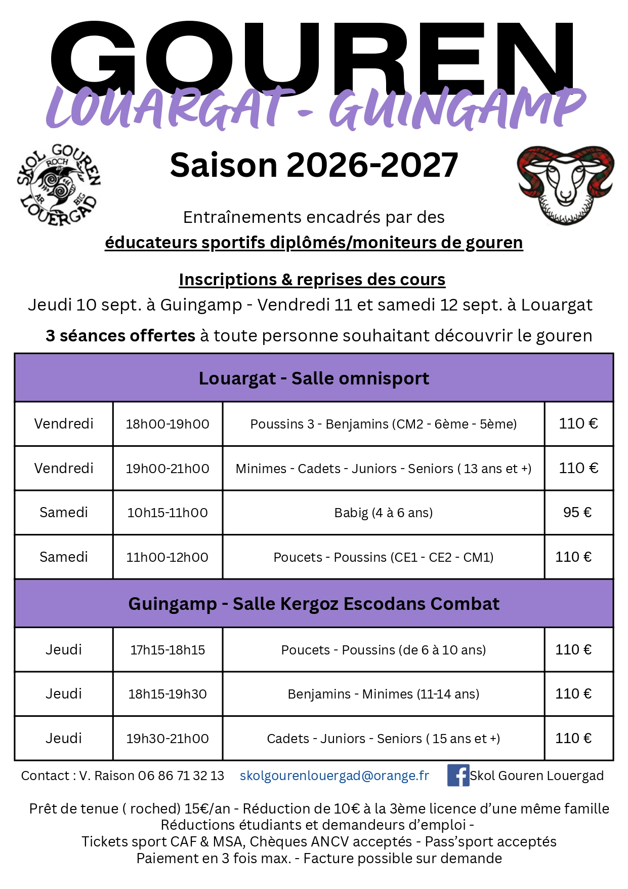 LOUERGAD Flyer rentrée 2026